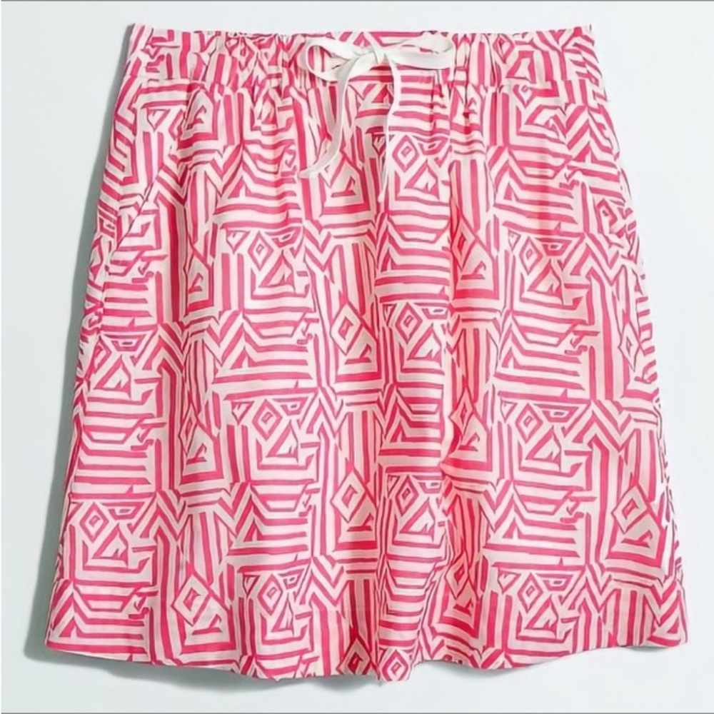 J. Crew Factory Tribal Print Drawstring Skirt